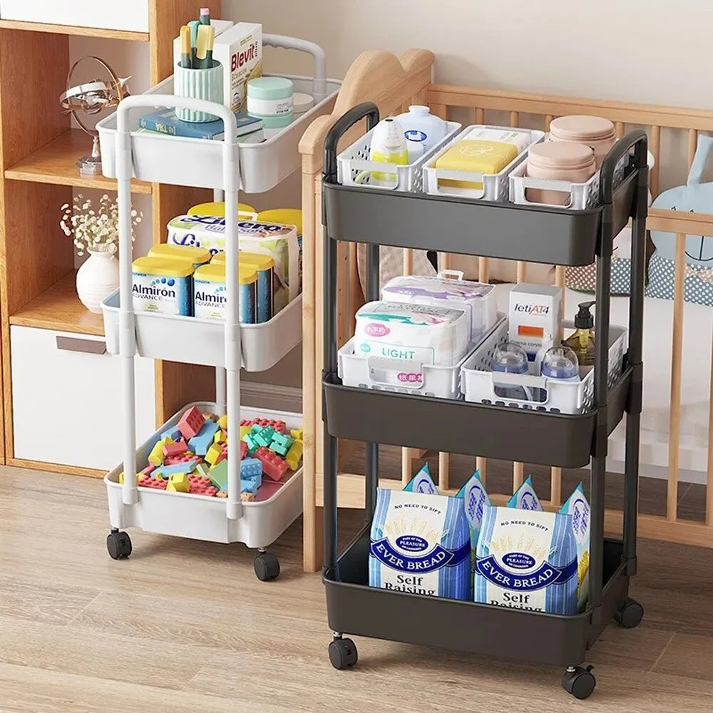 3-Tier Rolling Cart